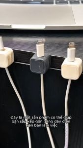 COMBO 12 KẸP DÁN CỐ ĐỊNH DÂY LANDÂY CÁP SẠCDÂY Ổ ĐIỆN GIÚP LÀM GỌN GÀNG DÂY ĐIỆN K72