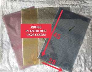 OPP FLOWER UK 28X45CM PLASTIK SNAK PARSEL BUNGKUS HADIAH