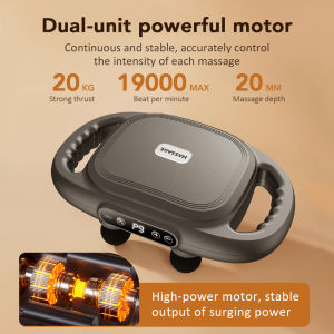 Six-Head Fascia Massager Red Light Waist Back Body Massager 9 Level Deep High Frequency Vibrating Muscle Relaxation USB Rechargeable