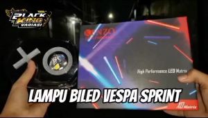 Lampu Depan Vespa Sprint Headlamp LED Daymaker Lampu Utama Vespa XO RGB HeadLamp LED Facelift Sprint Iget