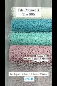 1ROLL Tile Jaring Polynet X - Bahan Kerajinan Buket Bunga Tile005