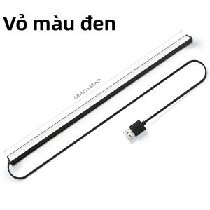 Thanh Đèn LED Có Thể Điều Chỉnh Độ Sáng 42CM 5V Sử Dụng Nguồn USB Cảm Biến Chạm Kim Loại Đèn Dưới Tủ Cho Tủ Quần Áo Bàn Làm Việc Trang Trí