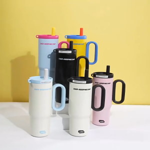 Tumbler Handle 750ml Stainless Steel SUS 316 Free Filter Infused Water Hot & Cold Vacum Cup Lucky Supply Chain  kamimurah T 2262