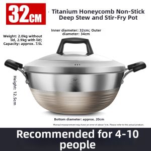 KBH | Titanium Non-coating Deep Capacity Wok