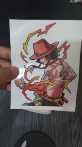 One Piece Trafalgar D. Water Law Half Body Peeker Indoor Outdoor Vinyl Sticker Waterproof & Non-Faded
