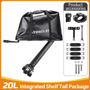 NEWBOLER Aeropack Aluminium Alloy Bicycle Luggage Carrier Passcode Lock Bike Bag Bikepacking For MTB And Gravel Bike Rack Shelf