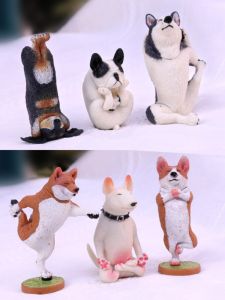 Đồ Chơi Mô Hình Chó Nhảy Yoga Hoạt Hình Dễ Thương Đồ Trang Trí Bàn Đồ Chơi Động Vật Nhỏ Đồ Chơi Mù Hộp Đồ Chơi Mô Hình DC Comic Series