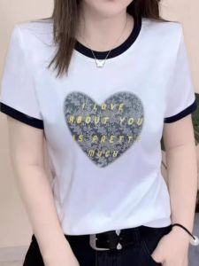 HUAXUNRAN | Fashionable Loose Slimming Youthful Summer Short Sleeve T-shirt