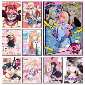 manga character My Dress-Up Darling Marin Kitagawa Poster Modern Luxury Wall Poster Home Decor Space Enhancer