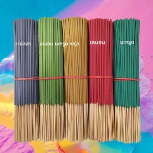 100/250 ชิ้น 22.0 ซม. กลิ่นหอมติดทนนาน 5 กลิ่น: วานิลลา ตะไคร้ มะลิ น้ำเลือดมังกร มิ้นต์ เหมาะสำหรับตกแต่งบ้าน โรงแรม แคมป์ปิ้ง โยคะและการทำสมาธิ