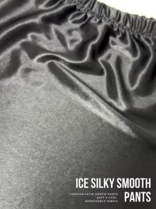 1pc Mens Satin Ice Silk Shorts Lightweight Smooth Comfortable Breathable Sweat-Wicking Casual Lounge Sleep Men Underwear Shorts