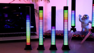 Thanh đèn Led RGB 2D-3D nháy theo nhạc với 16 triêu màu cảm biến âm siêu nhạy decor Led Trang Trí Trên Máy Tính Ô Tô