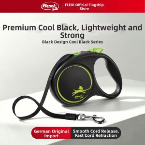 FLEXI | Automatic Retractable Black Dog Leash