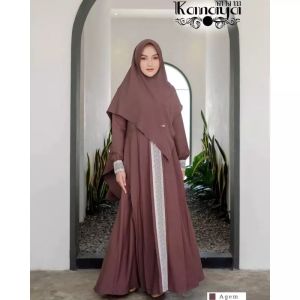 Gamis syari terbaru 2024 gamis set hijab mewah kanaya syari ukuran m l xl xxl xxxl gamis terlaris