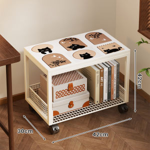 evesigar | Movable Bookshelf with Wheels