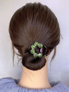 2025 New Advanced Water Diamond Bun Hair Clip Womens Tail Fixed Clip Elegance Half up High Ponytail Hair Accessories