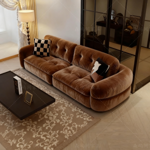 Nordic Luxury Modern Simple Sofa Fabric Living Room Straight Row Sofa Soft Decoration Italian Designer Creative Sofa