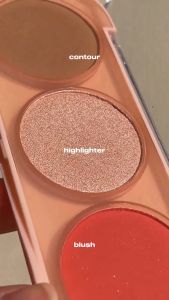 SANIYE Blush Glitter Highlighter Palette Contour Eyeshadow Palette E0358