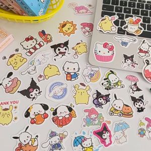 60pcs Cartoon Character Sticker Box Series Sticker DIY Laser Art Craft Stickers Decoration Scrapbooking Diary Journal Washi Photo Album Photocards Gift Wrapping Collection Cartoon Handbook Based Material Sticker Book