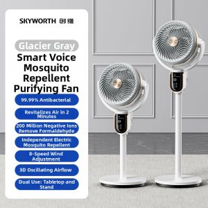 SKYWORTH | New Air Circulation Electric Fan Quiet Mosquito Repelling Smart