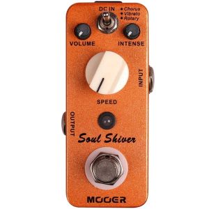 Mooer | MOOER Soul Shiver Guitar Effect Pedal Modulation Chorus Vibrato Rotary Multi Modulation Classic 60s Sound True Bypass Effector