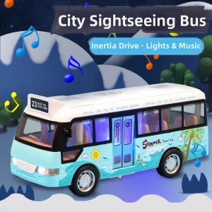 Large Openable Realistic Toy Bus Car
