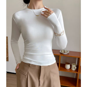 MiiOW | เสื้อชั้นในแขนยาวผู้หญิง ทรงสลิมฟิต อบอุ่น แฟชั่นฤดูใบไม้ร่วง 2025 คอลเลกชั่นใหม่ เสื้อชั้นในสตรี