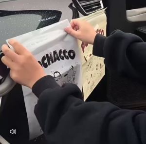 Plastik Beg Sampah Leket KeretaCar Garbage Rubbish Bag Adhesive Office Garbage Desktop Storage Bag Goodies Gift车内黏贴垃圾袋