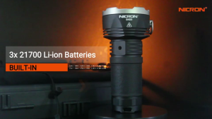 NICRON B400 Rechargeable Flashlights high power 18pcs -LED with16000 High Lumens 880meters Long wide Range Super Bright LED Flashlight Type C Charged 6 Modes Long Lasting 648 Hours IPX8 Waterproof for Emergencies Camping