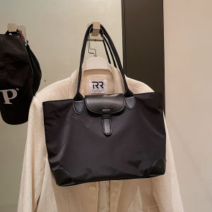 Summer Large Capacity Nylon Canvas Tote Bag Womens Fashionable Handbag Mom Commuting Single Shoulder Bag Soft Casual Purse