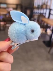 【1-3 Days Delivery】3D Cute Rabbit Animal Cartoon Hair Rope Hairpin Hairpin Hair Clips Rubber for Girls H005