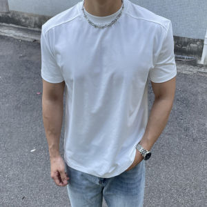 Cool Feel Heavy Premium Long Staple Cotton Basic Short Sleeve Mens T-Shirt