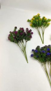 Aksesoris Rumput Daun Durika Pentul Cabang 5 Artificial /Baby Breath Gypso Pikok Termurah Hias Dekorasi Rumah Pelaminan Import Tangkaian Buatan Premium