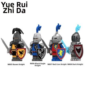 King Knight Black Eagle Four-Sided Printed Castle Building Blocks Toy Set in Bag for Teenagers And Adults Male Female Universal