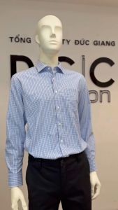 Áo sơ mi nam dài tay dáng Classic - Sơ mi kẻ dòng Công sơ DGCs - SASDBC45M