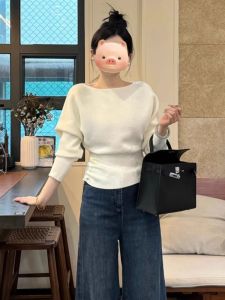 HUOLISI | Waist-cinching Elegant Korean Style Knitted Sweater