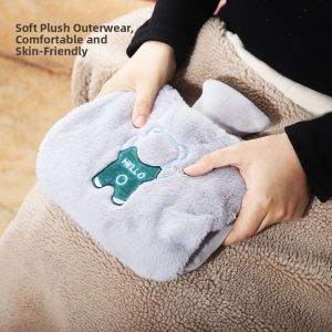 Warm Hand and Belly Hot Water Bottle Thickened Detachable Cover