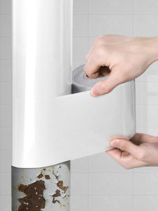 Modern Minimalist Balcony Drain Pipe Cover Decorative Fire Protection Heating Natural Gas Pipe Beautification Kitchen Wall Sticker