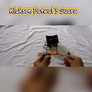 Tombol Modul Klakson Patwal 3 Suara Sirine (Tombol Aja) Buat 12 Volt
