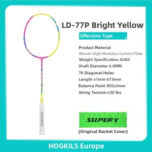 OGKILS | Full Carbon Offensive Badminton Racket LD77PRO