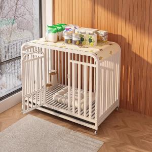 LIWAN | Elevated Durable Moveable Toilet-Integrated Dog Cage