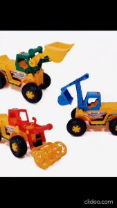 METOYS รถขาไถสามสหาย รถก่อสร้างของเล่น 9766