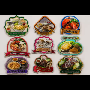 Singapore Food Feast Magnet – Iconic Local Delights Souvenir