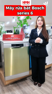 Máy Rửa Chén Độc Lập 13 Bộ Bosch HMH.SMS6ECI93E Series 6 Home Connect Chính Hãng - Bảo Hành 36 Tháng
