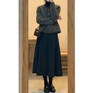 Fashionable Spring High Waist Plus Size Hiding Hips Midiskirt