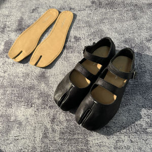 Thickened 3mm Latex Mary Jane Half Size Insoles Genuine Leather Margiela Tabi Split Toe Shoe Inserts Made in China