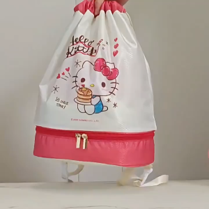 Sanrio Genuine Dry Wet Separation Swimming Bag Boys Girls Large Capacity Outdoor Waterproof Bag Backpack Swimming Dedicated