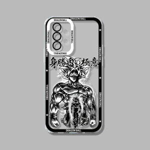 Bandai | Ốp Điện Thoại Anime Vegeta Goku Broly Frieza Cho Samsung Galaxy A Series - Vỏ Silicon Trong Suốt Chống Sốc Chống Trầy Xước Có Dây Buộc