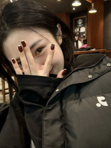 Tay Giả Chocolate Salted Pháp Thủ Công Brown Wearing False Nail Cao Cấp Tẩy Trang Cho Móng Tay Và Chăm Sóc Móng Tay Móng Tay Giả