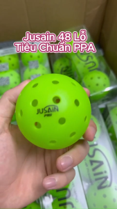(Hộp x3) Bóng Pickleball Jusain 48 Lỗ - Tiêu Chuẩn USAPA Thi Đấu Độ Bền Cao Đường Bóng Chuẩn